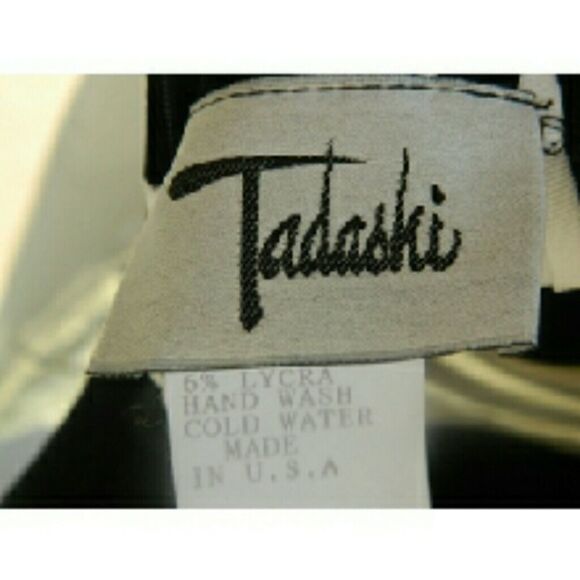 Vintage Tadashi Dress Sexy Bandage Black & White B - Picture 4 of 4